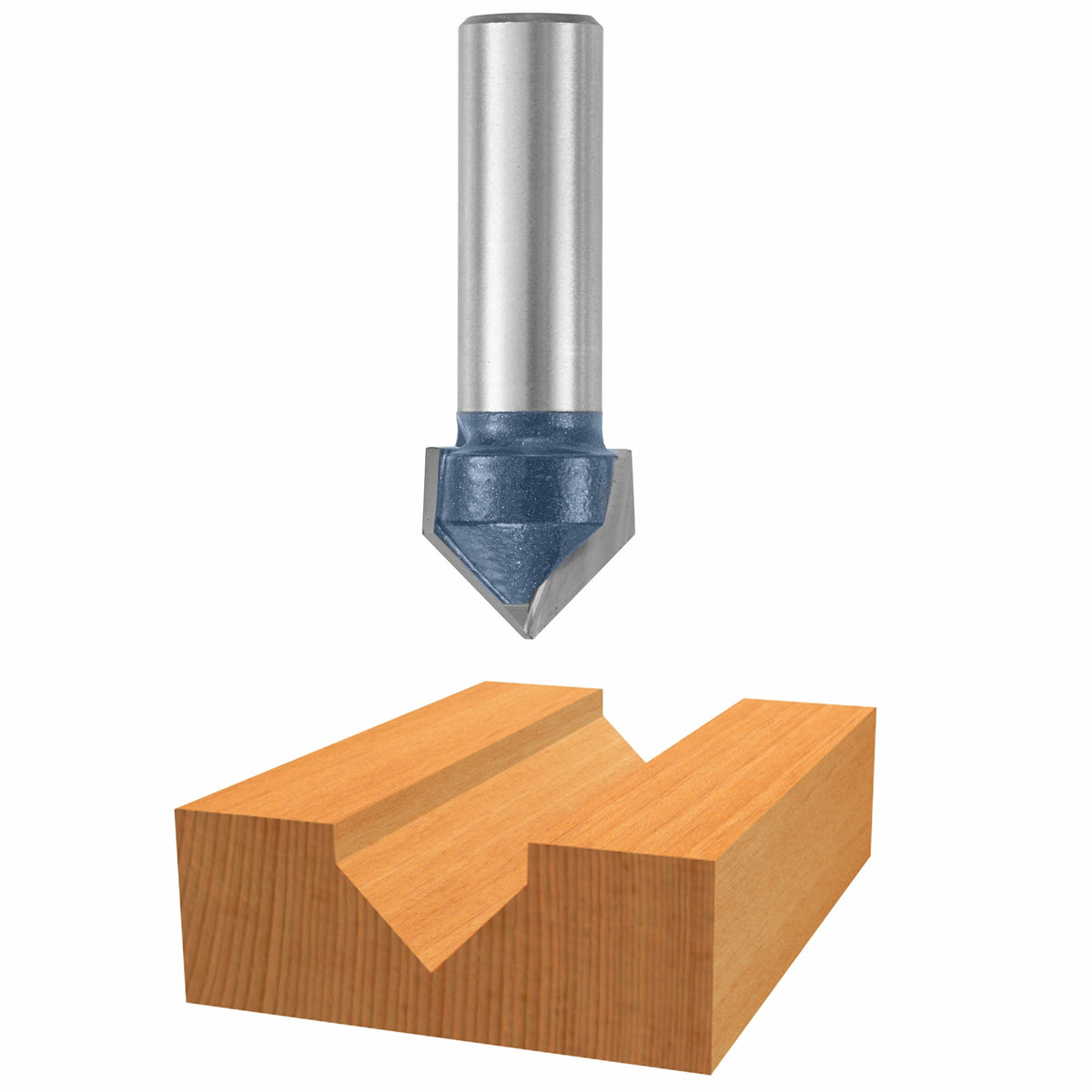 Bosch 84309M 90° x 1 In. Carbide Tipped V-Groove Bit
