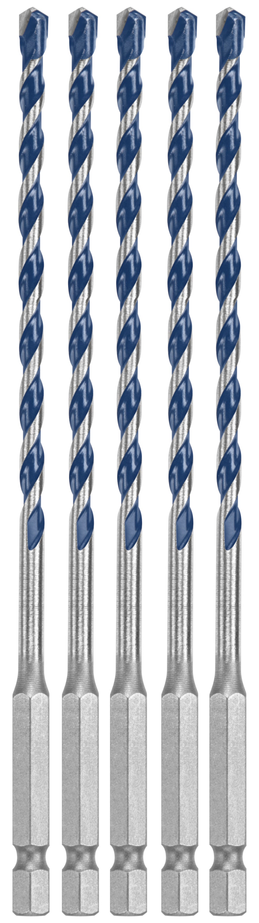 Bosch BXH045 5 pc. 3/16 In. x 6 In. Blue Xtreme™ Carbide Hammer Drill Bit