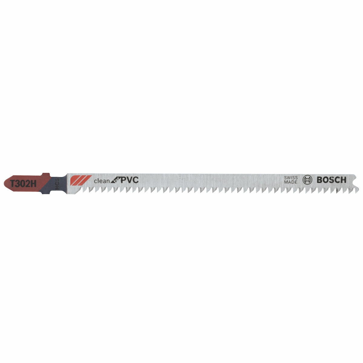 Bosch T302H3 3 pc. 5-1/4 In. 10 TPI Clean for PVC T-Shank Jig Saw Blades