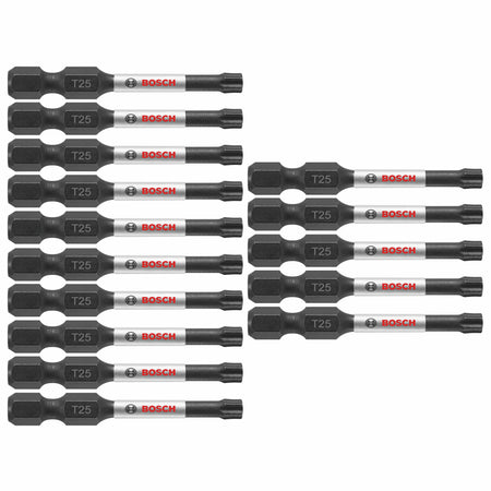 Bosch ITT25215 15 pc. Impact Tough™ 2 In. Torx® #25 Power Bits