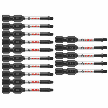 Bosch ITSQ2215 15 pc. Impact Tough™ 2 In. Square #2 Power Bits