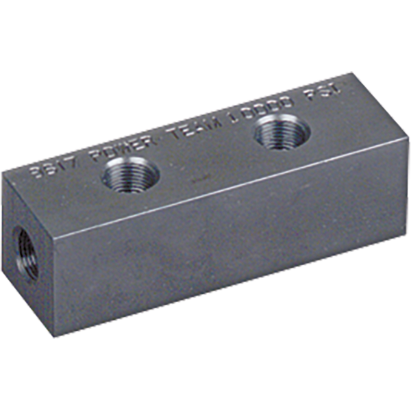 Power Team 9617 Manifold Block, (6) 3/8" Nptf Ports