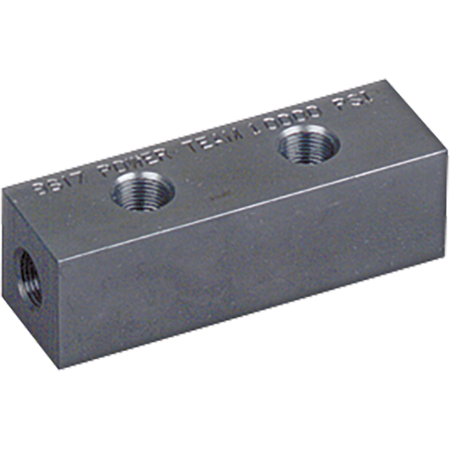 Power Team 9617 Manifold Block, (6) 3/8" Nptf Ports