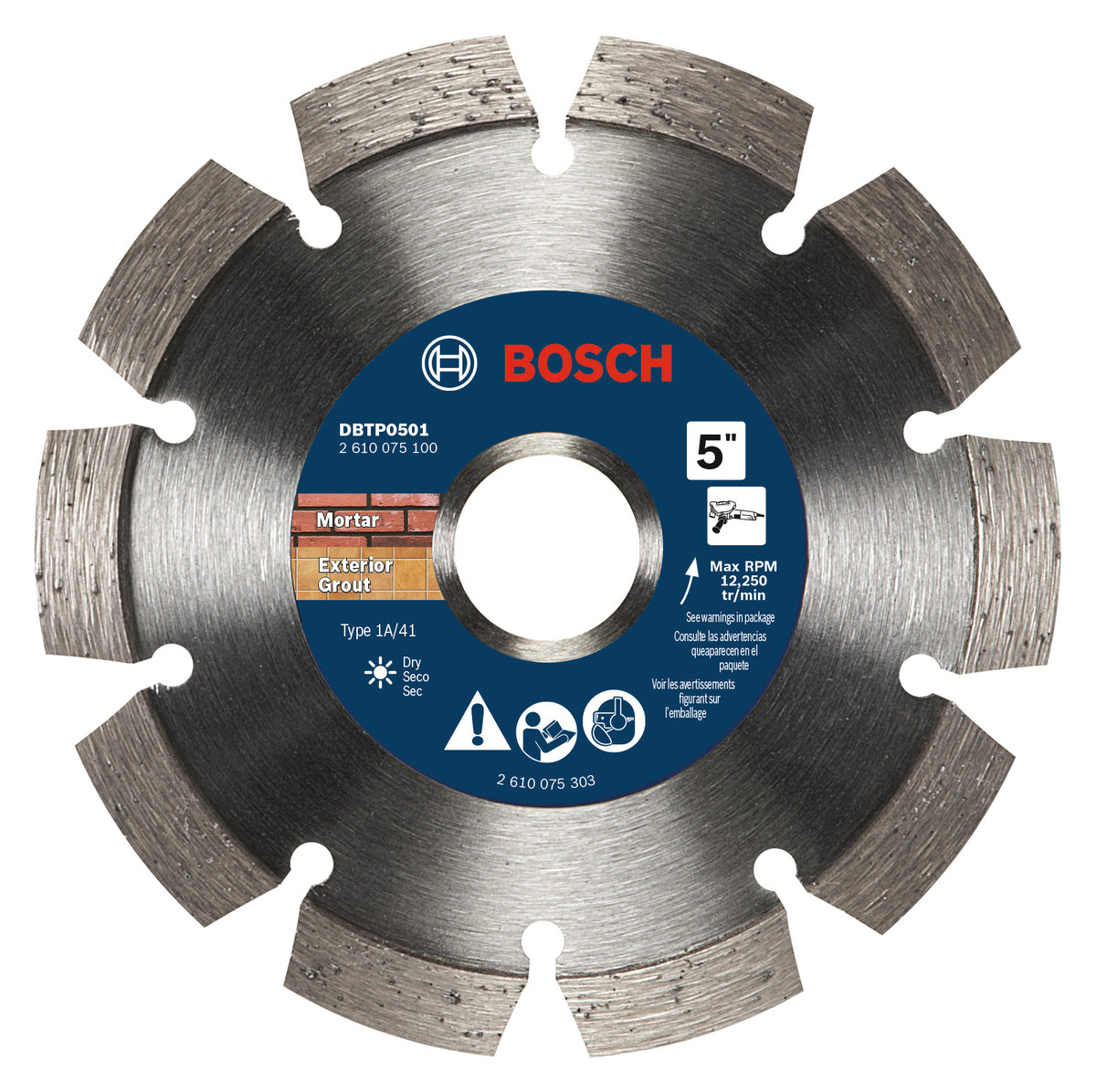Bosch DBTP0501 5 In. Segmented Tuckpointing Blade