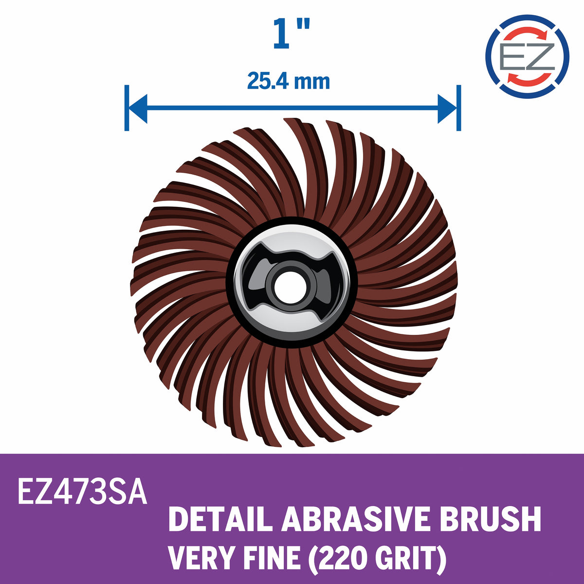 Dremel EZ473SA 1 In. (25.4 mm) EZ Lock Detail Abrasive Brush