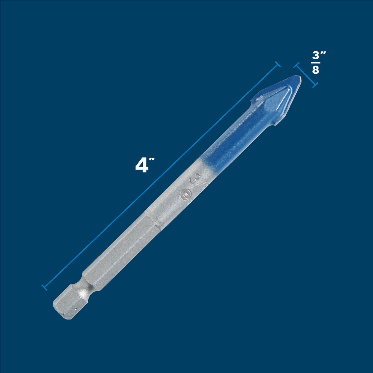 Bosch PTBX38 3/8 In. x 5 In. Porcelain Tile Drill Bit