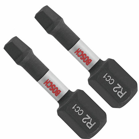 Bosch ITDSQ2102 2 pc. Driven 1 In. Impact Square #2 Insert Bits