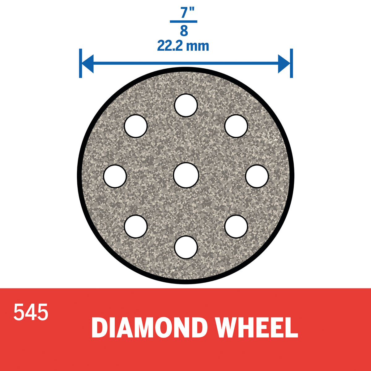 Dremel 545 1 In. Diamond Coated Wheel