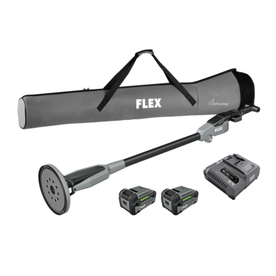 FLEX FX3731-2C 24V Drywall Sander R - Kit (2x5.0Ah Battery+280W Rapid Charger)