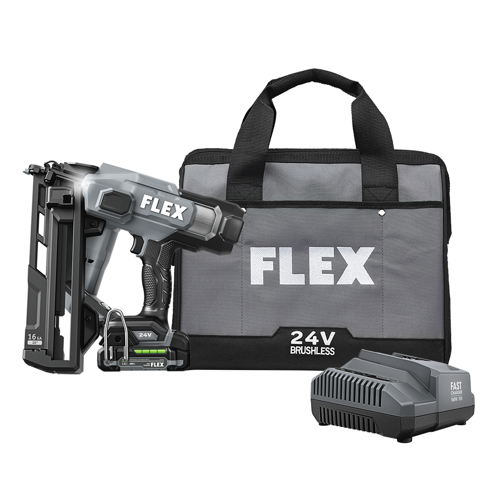 FLEX FX4321A-1A 24V 16Ga Angled Nailer Kit