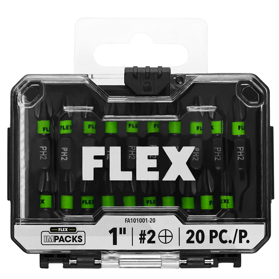 FLEX FA101001-20 Impact Ready 1" PH2 Impact Driver Bit 20 Bulk