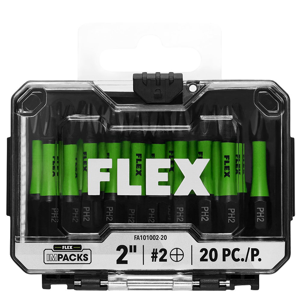 FLEX FA101002-20 Impact Ready 2" PH2 Impact Driver Bit 20 Bulk
