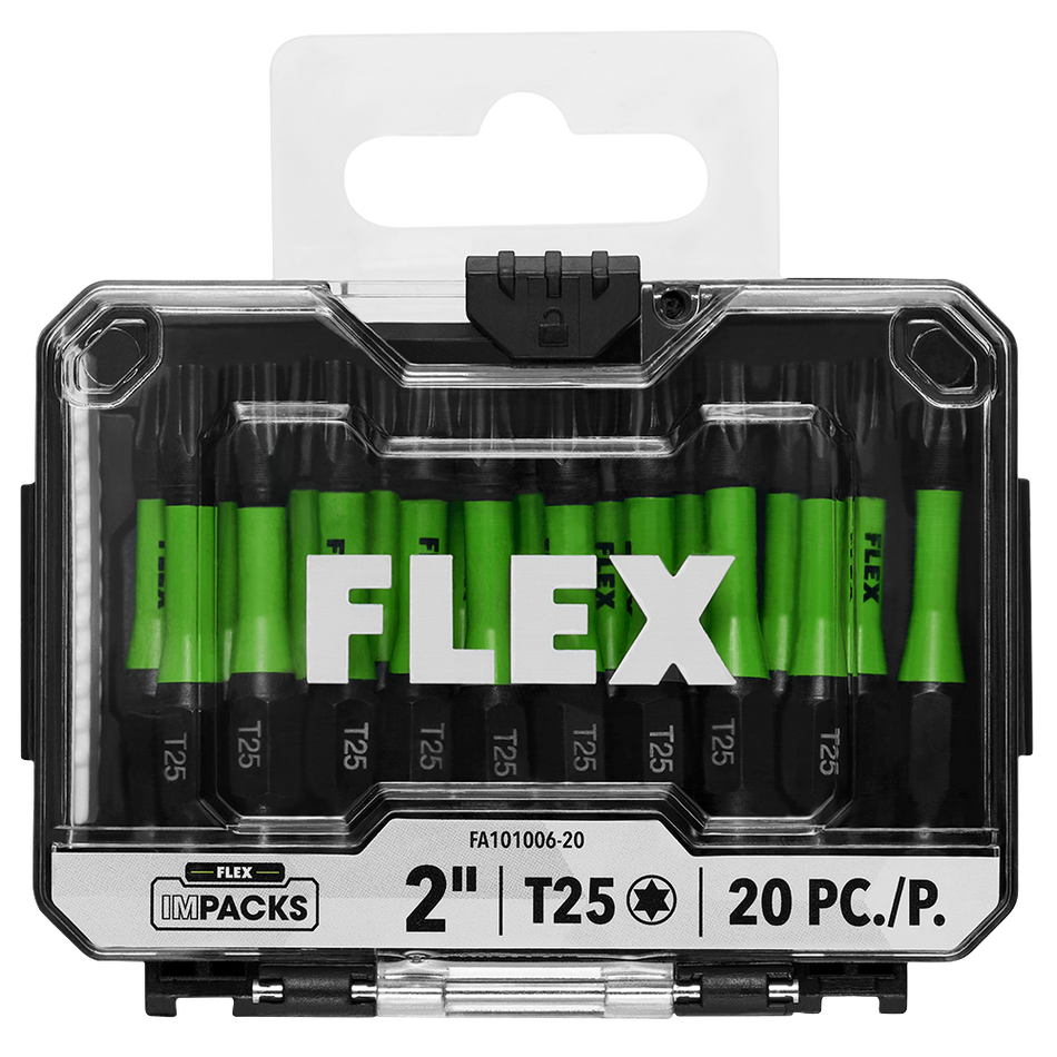 FLEX FA101006-20 Impact Ready 2" T25 Impact Driver Bit 20 Bulk
