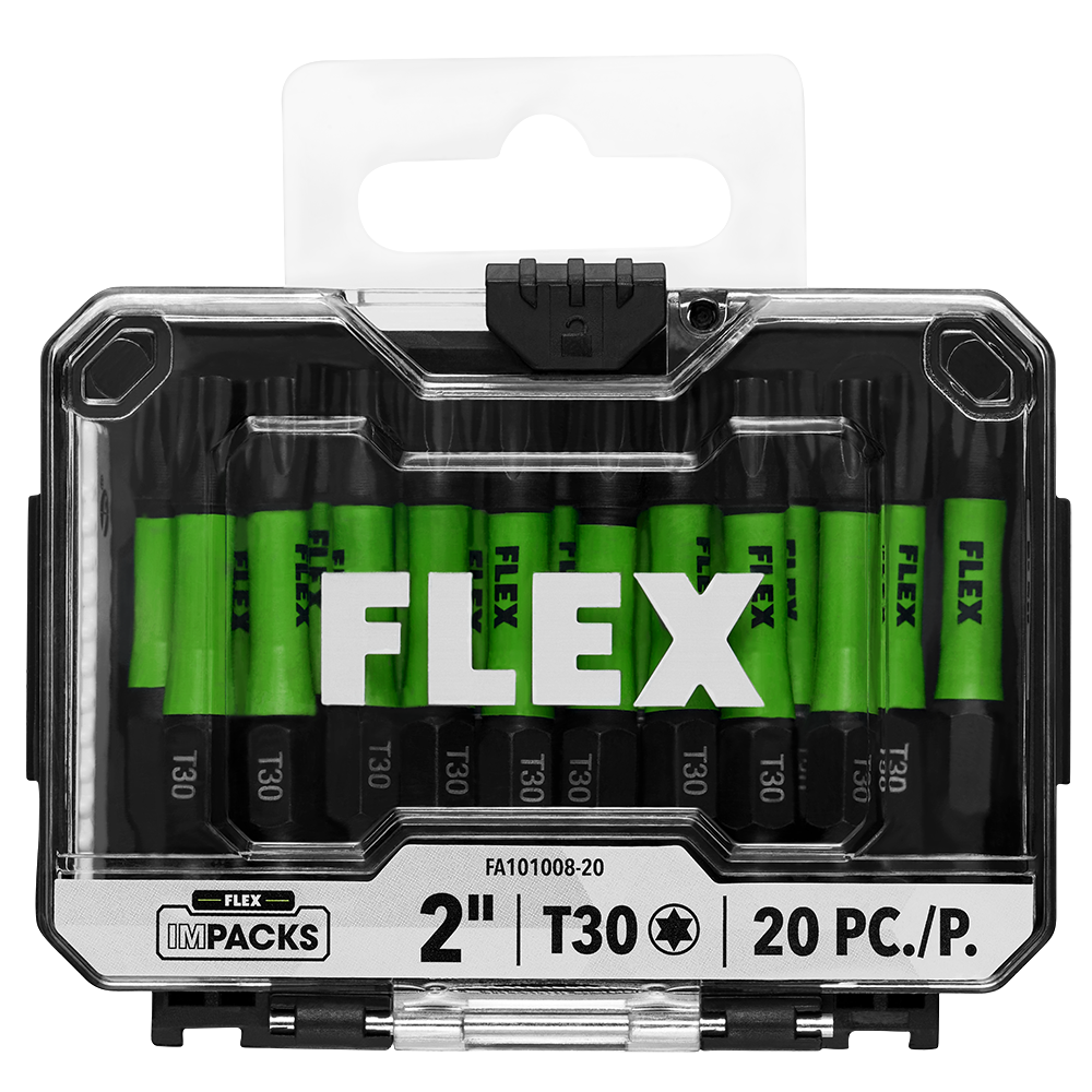 FLEX FA101008-20 Impact Ready 2" T30 Impact Driver Bit 20 Bulk