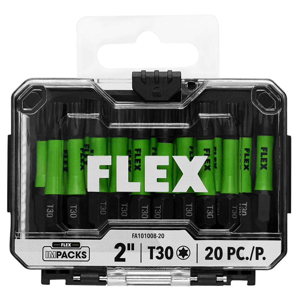 FLEX FA101008-20 Impact Ready 2" T30 Impact Driver Bit 20 Bulk