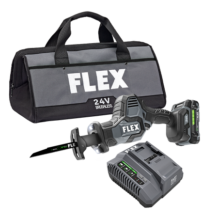 FLEX FX2241-1A 24V One-handed Reciprocating Saw - Kit