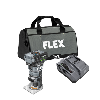 FLEX FX4221-1F 24V Compact Router - Stacked Lithium Kit