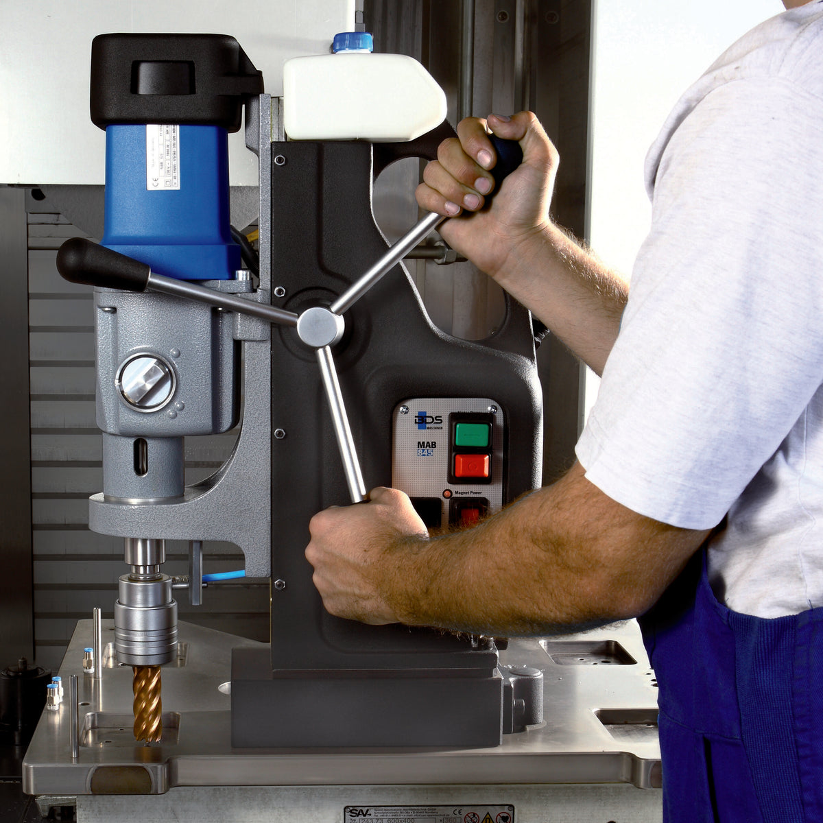 CS Unitec MAB 825 / MAB 845 Magnetic Drill – 4-1/16" Capacity, 4-Speed