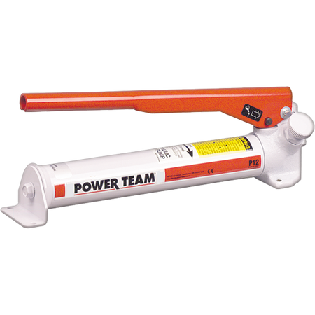 Power Team P12 Pump, Hand 1-STAGE, 0.069 CU In/stroke