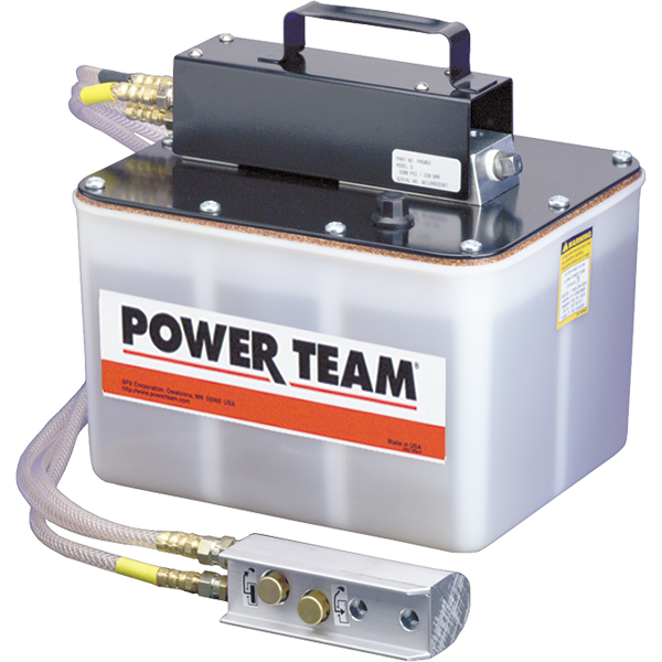 Power Team PA50R2 Air Pump, 28 CU In/min, Cap 2 GAL