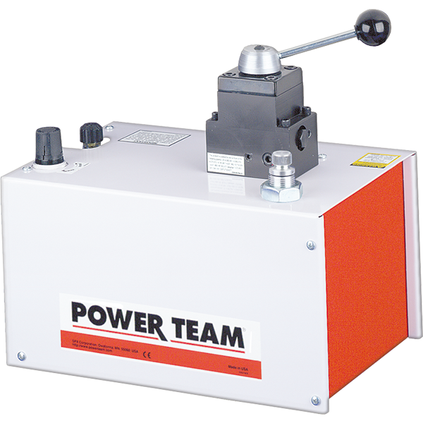 Power Team PA64 Air Pump, 6 CU In/min, Cap 2 GAL, 2- SPD
