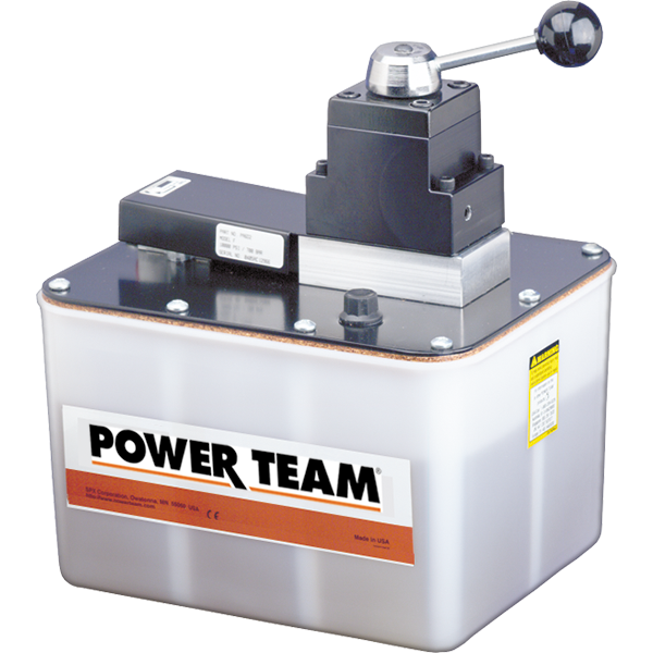 Power Team PA6D2 Air Pump, 6 CU In/min, Cap 2 GAL