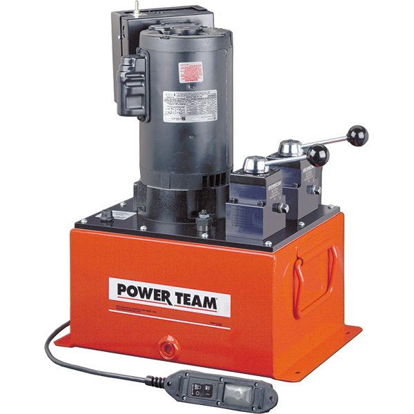 Power Team PED253-50-220 Pump, Electric Dual, 220VAC 50HZ, 2 Manual Valves