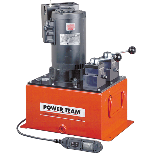 Power Team PED254-50-220 Pump, Electric Dual, 220VAC 50HZ, 2 Manual Valves