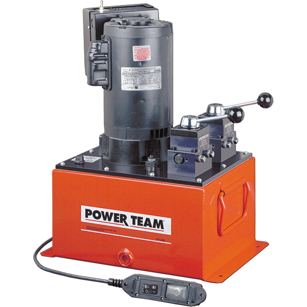 Power Team PED254 Pump, E 25 CU In/min, 115/230VAC, 60HZ