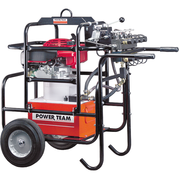 Power Team PG1200M-4D Pump, Gas 130-400 CU In/min, Cap 5.7 GAL