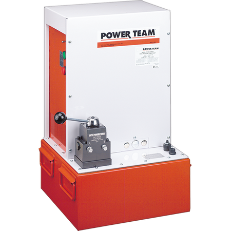 Power Team PQ1204-230 Pump, Electric 4 WAY, Manual, 230VAC 60HZ, 5.7 Gallon