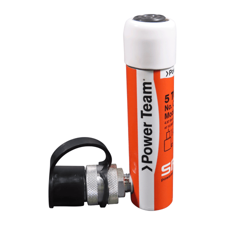 Power Team C51C Cylinder, Single Acting, Spring Return, 5 TON, 1" Stroke