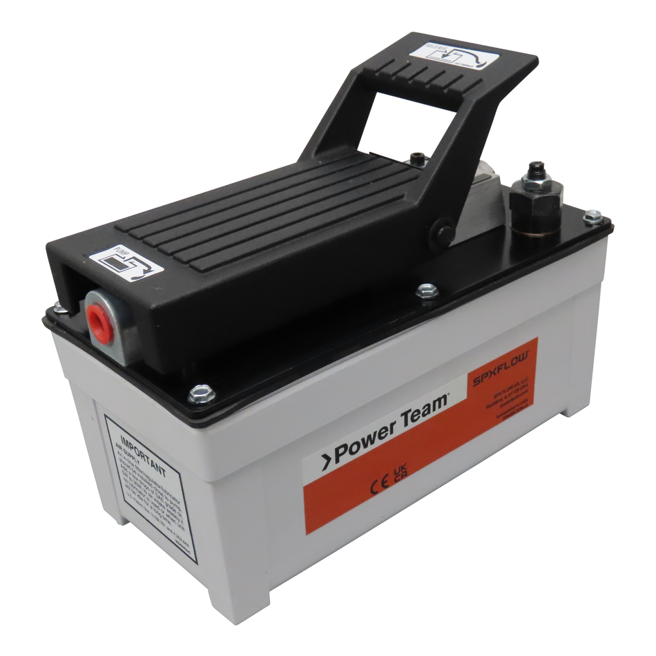 Power Team PA6AM Pump, Air/hyd 6 CU In/min, Cap 105 CU in