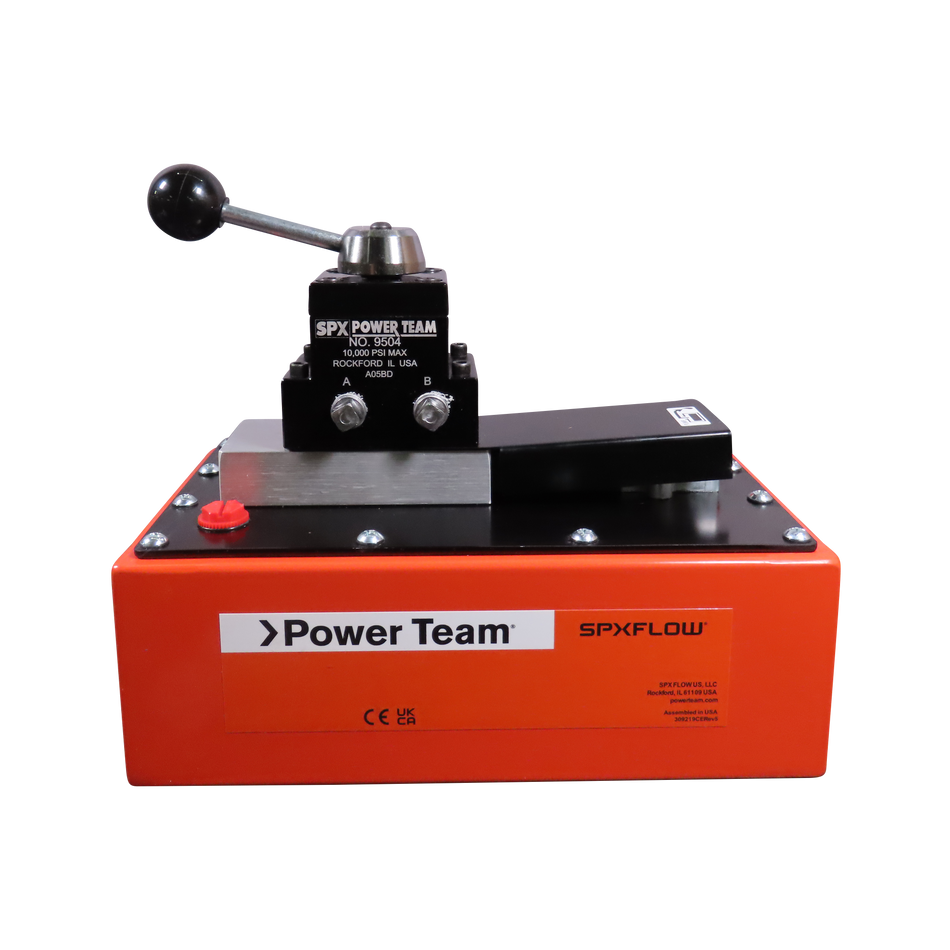 Power Team PA6DM-1 Air Pump, 6 CU In/min, Cap 1 GAL