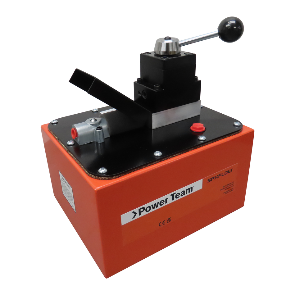 Power Team PA6DM-2 Air Pump, 6 CU In/min, Cap 2.5 GAL