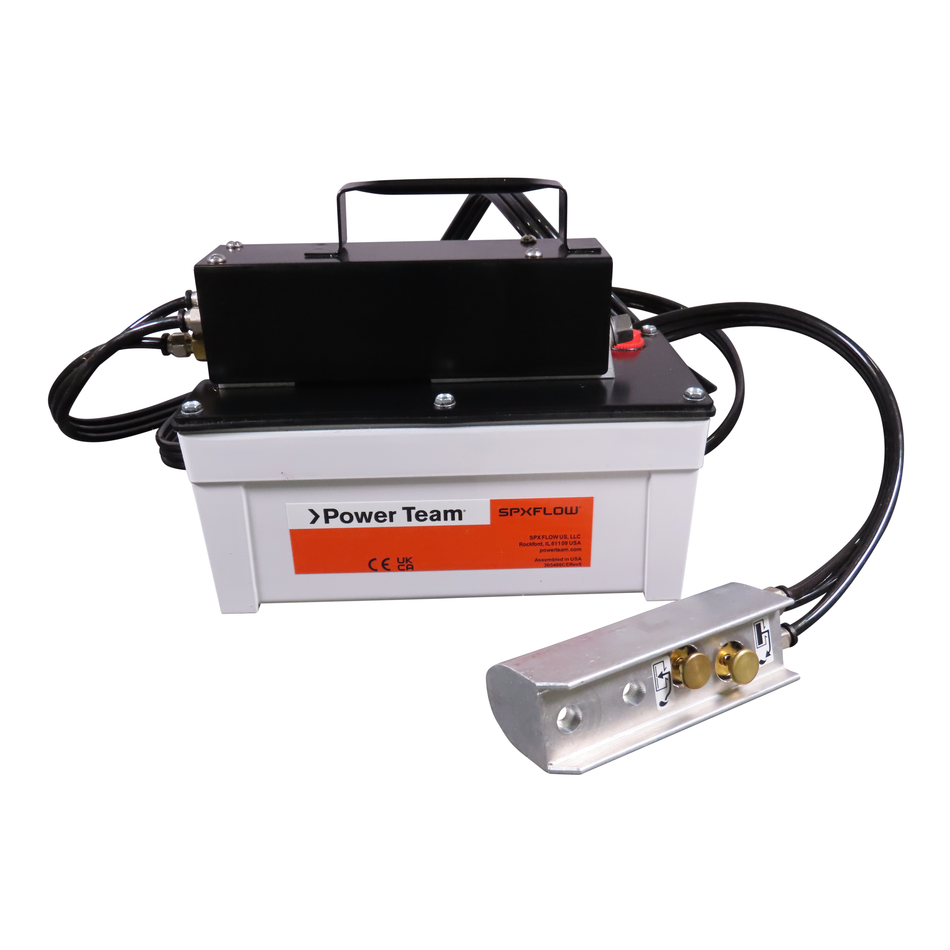 Power Team PA6RM Pump, Air/hyd 6 CU In/min, Cap 105 CU in