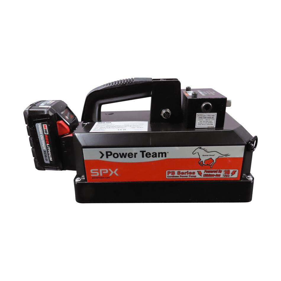 Power Team PB102-1 Pump, Cordless, 18VDC, Single Acting, 2 WAY, Auto Dump, US Charger