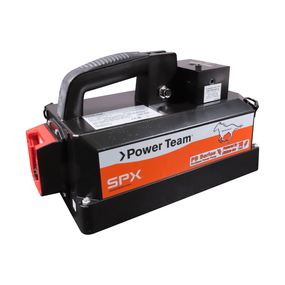 Power Team PB102A-0 Pump, Cordless, 18VDC, Single Acting, Auto Dump