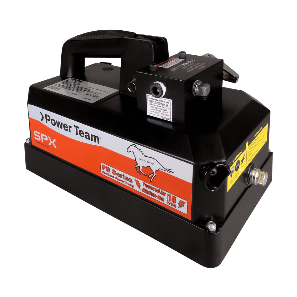 Power Team PB102-0 Pump, Cordless, 18VDC, Single Acting, 2 WAY, Auto Dump, NO Charger