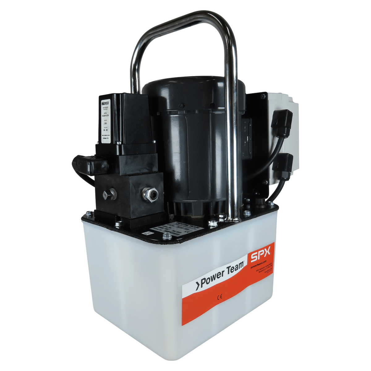 Power Team PE174S-E220 Pump Electric, 220VAC, Solenoid Valve, 2 Gallon Reservoir, CE