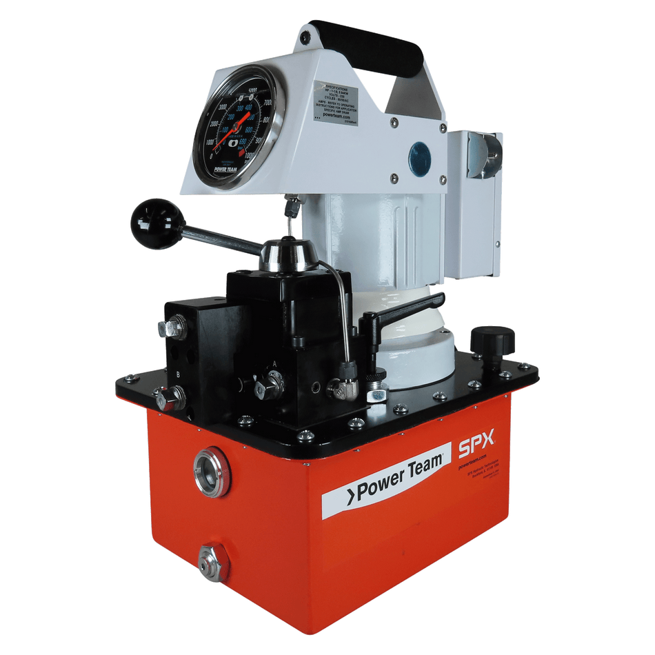 Power Team PE604PT Pump, E 56 CU In/min, 115VAC, 50/60HZ