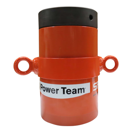 Power Team R1006L Cylinder, Single Acting, Load Return, Locking Collar, 100 TON, 6" Stroke