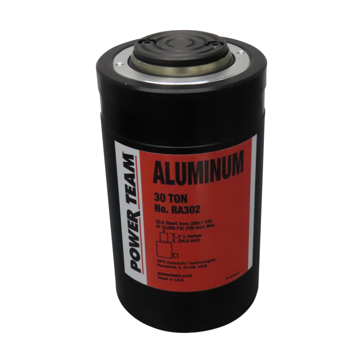 Power Team RA302 Aluminum Cylinder, Single Acting, Spring Return, 30 TON, 2" Stroke