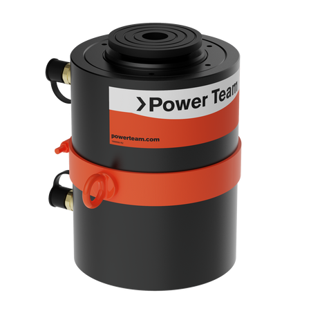 Power Team RDG2004 Cylinder 4IN 200T Double Acting, Hydraluic Return, W/ Swivel Cap, Nitride