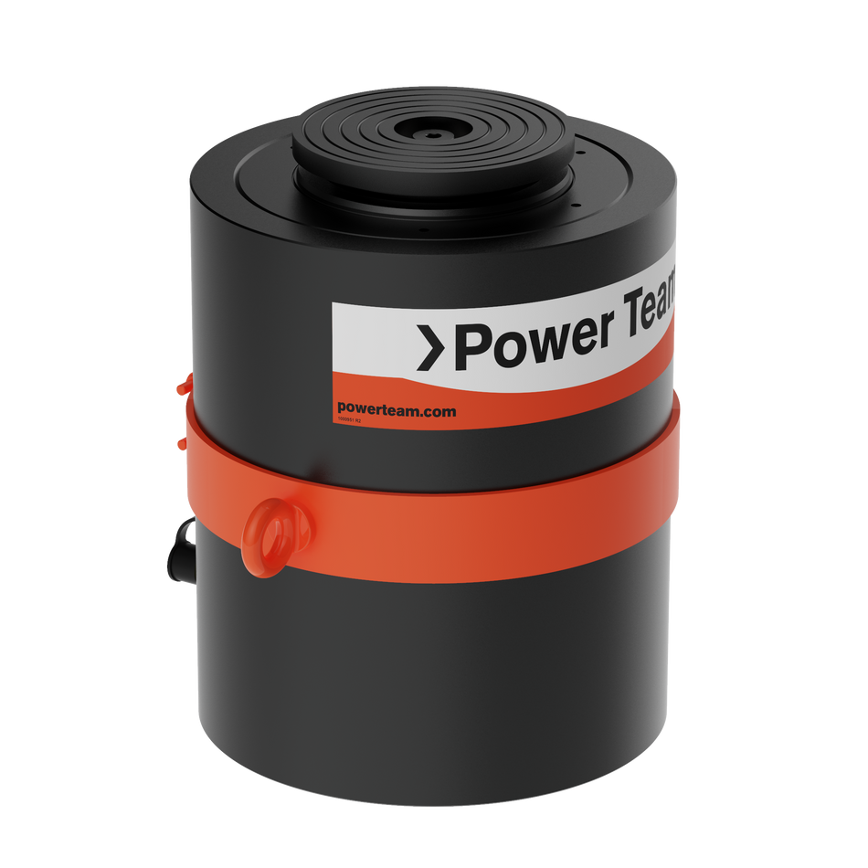 Power Team RGG50012 Cylinder 12IN 500T Single Acting, Load Return, W/ Swivel Cap, Nitride