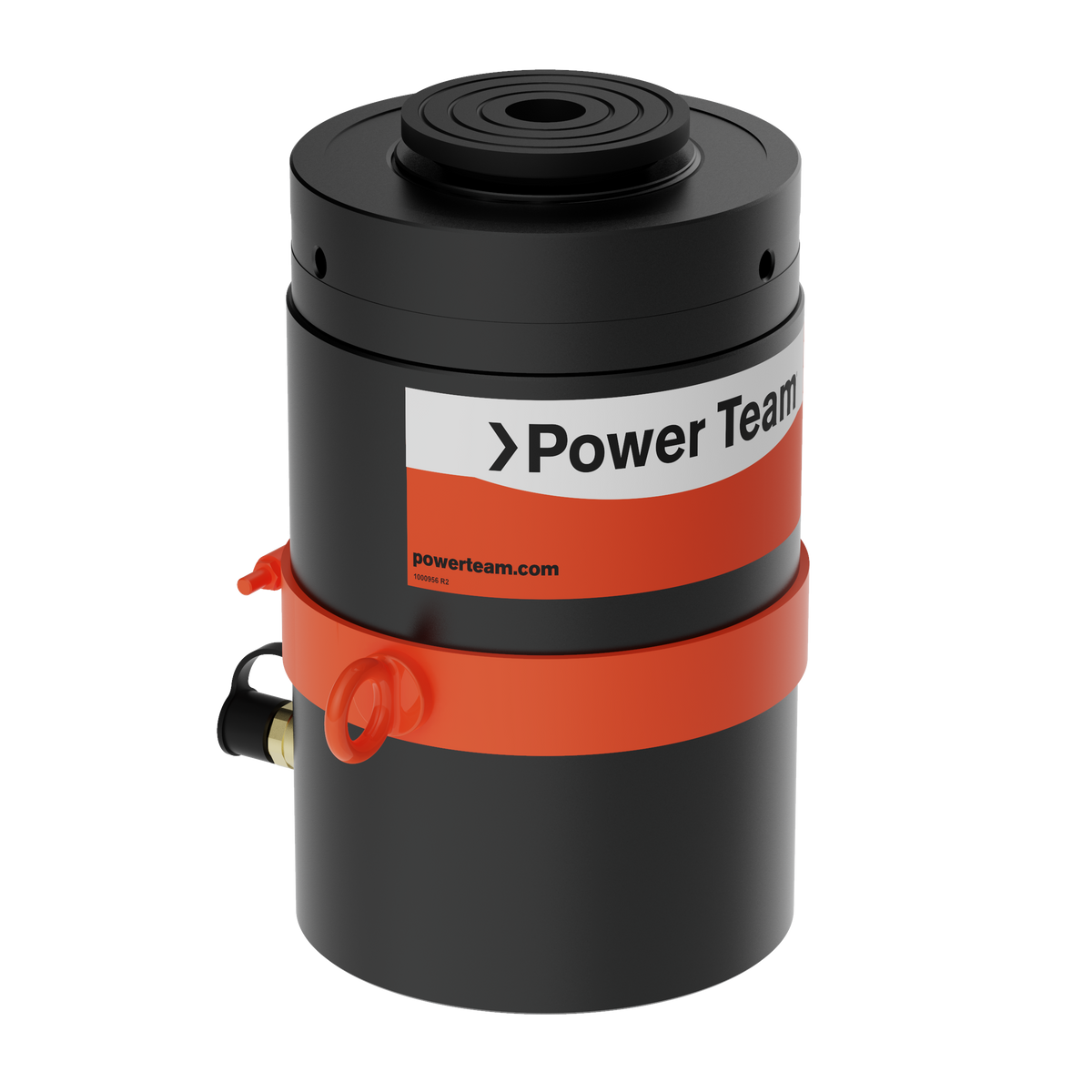 Power Team RGL4004 Cylinder 4IN 400T Single Acting, Load Return, Locking Collar W/ Swivel Cap, Nitride
