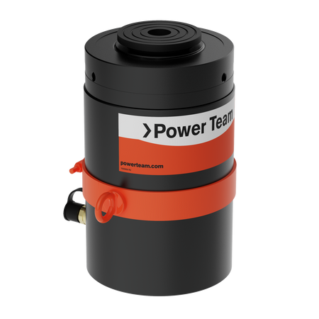 Power Team RGL4004 Cylinder 4IN 400T Single Acting, Load Return, Locking Collar W/ Swivel Cap, Nitride