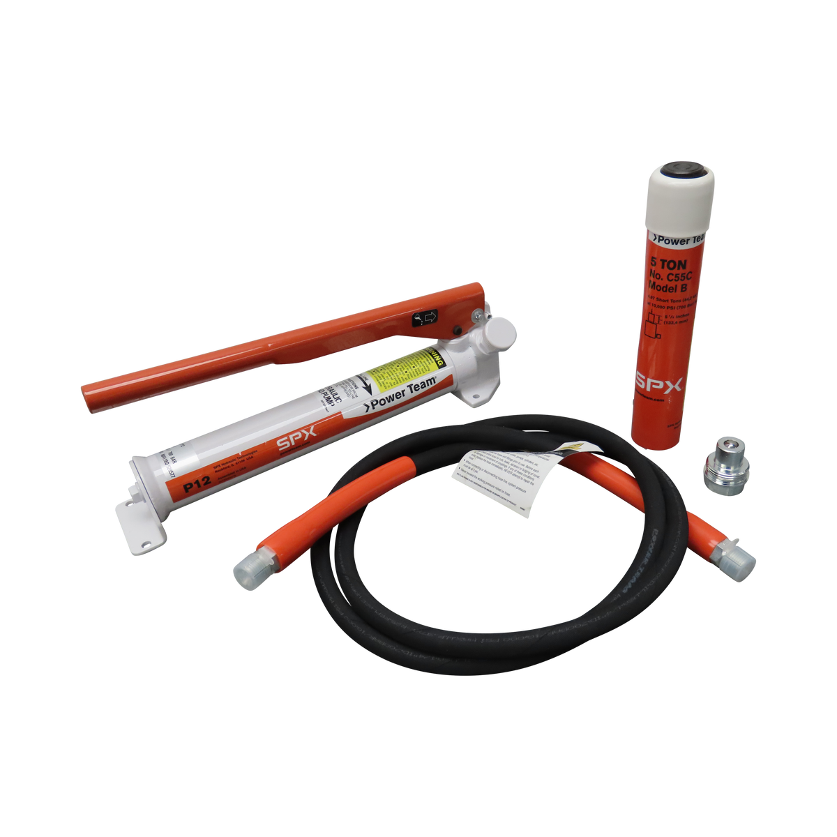 Power Team RPS55 Cylinder & Pump Set, 5 TON, 5-1/4" Stroke