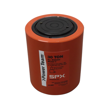 Power Team RSS302 Shorty Cylinder, Single Acting, Spring Return, 30 TON, 2-7/16" Stroke