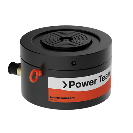 Power Team RGP2802 Cylinder Single Acting, Load Return, Locking Collar Pancake 2IN 280T W/ Swivel Cap, Nitride